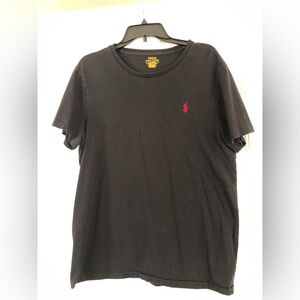 POLO By Ralph Lauren Mens Large Black Slim Fit Short Sleeve Crew Neck T-Shirt